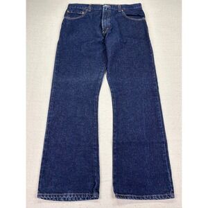 Vintage Y2K Levis 517 Bootcut Jeans Mens 34 Red Tab Dark Indigo Denim Cotton 517